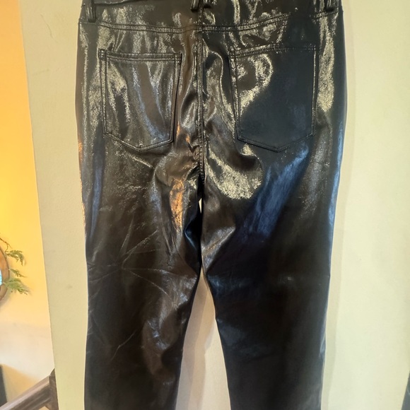 NWT Good American Good Curve Straight Vinyl Pants – Size 14/32 - Picture 7 of 13